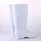 White Anti Impact High Drum Rain Boots With Inner Plastic Toe Caps Protecting The Feet