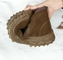 Wool And Thickened Warm And Cold Steel Coated Head Anti-Smash And Anti-Puncture Cowhide Solid Bottom Light Cotton Shoes