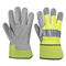 Leather Working Thermal Driver Gloves EN388 White Sheepskin Safety For Work