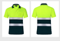High Visibility Reflective Safety Caution Men Work Wear Construction Polo Shirts T-Shirts Vest Clothing