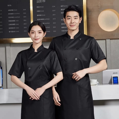 Fashion Restaurant Kichen Cooking Clothes Chefs Works Jacket Clothing Uniform Designs For Men And Women