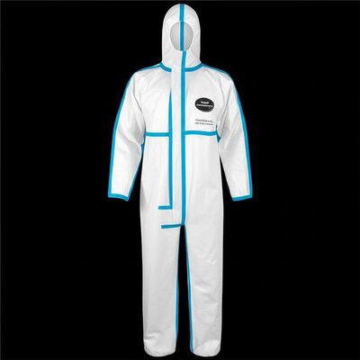 Front Protective Coverage Chemical Protective Suit Providing OSHA ANSI AS ANZS Certified Protection Against Chemical Hazards